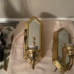 Elegant Gold Wall Sconce Set